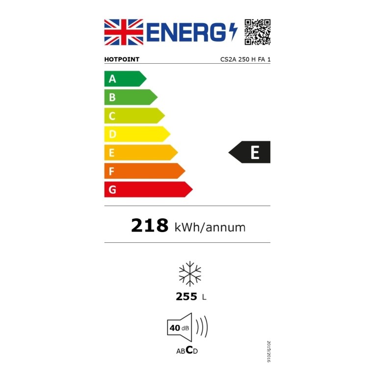 Refurbished Hotpoint CS2A250HFA1 Freestanding 255 Litre Chest Freezer White