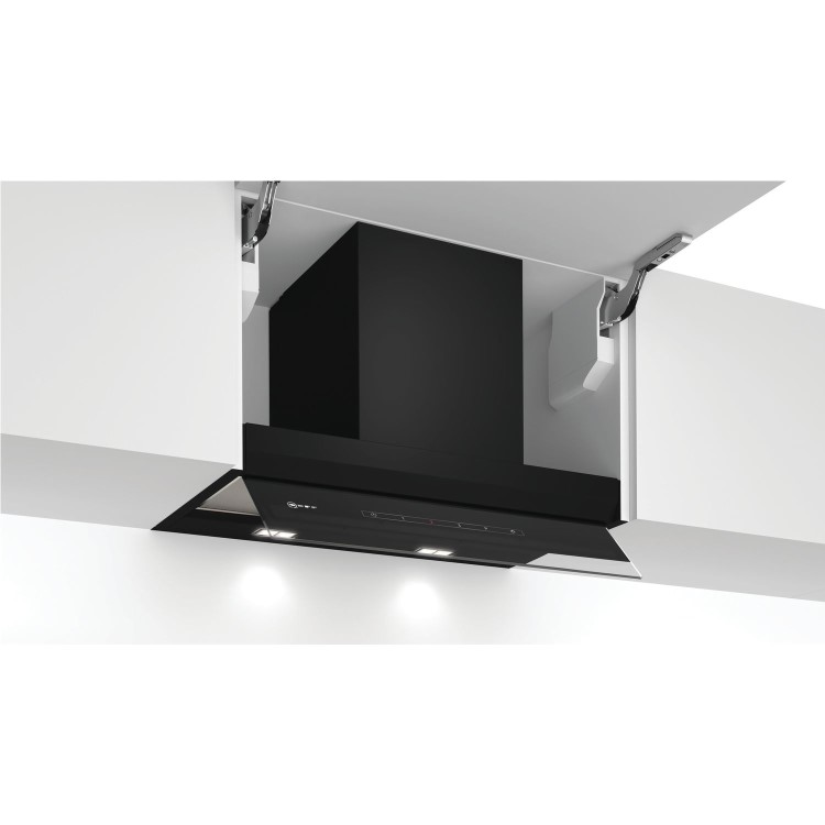 Refurbished Neff N70 D65XAM2S0B 60cm Canopy Cooker Hood Black