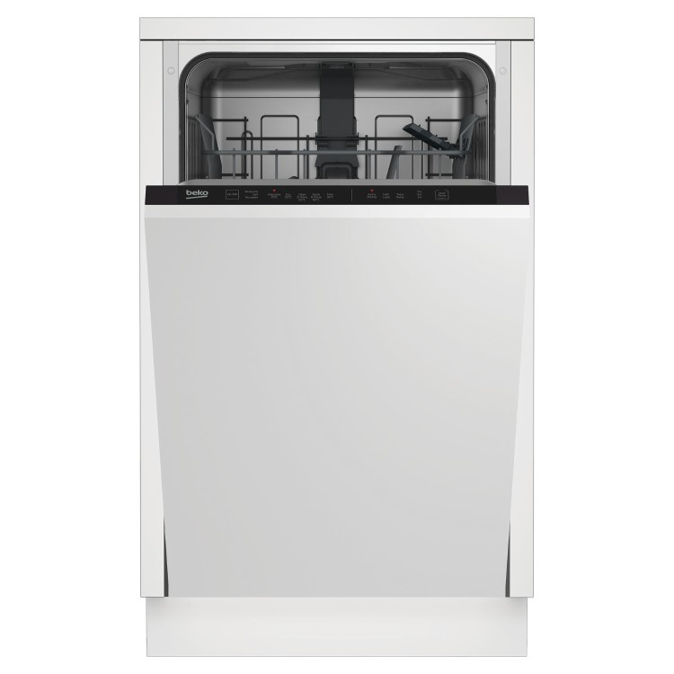 Beko DIS15020 Integrated Slimline Dishwasher – Quick&Shine™, Black Control Panel