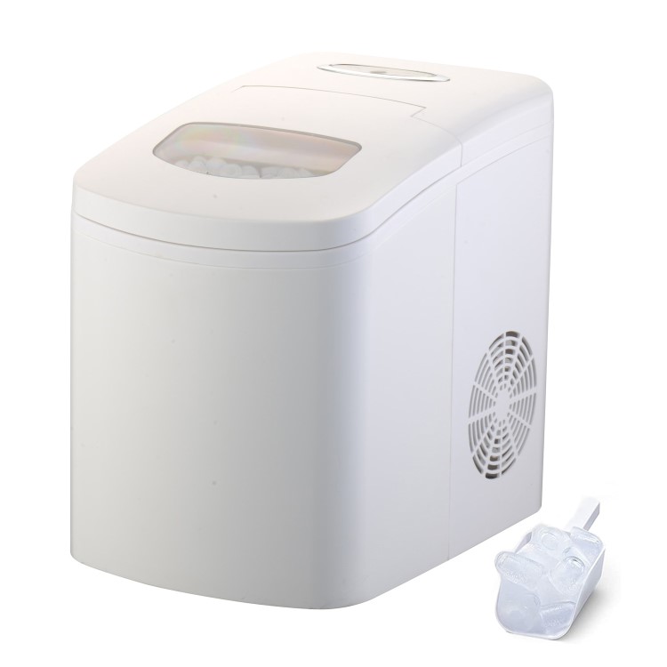 electriQ Countertop Ice Maker in White