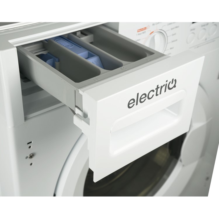 electriQ 8kg Wash 6kg Dry 1400rpm Integrated Washer Dryer - White