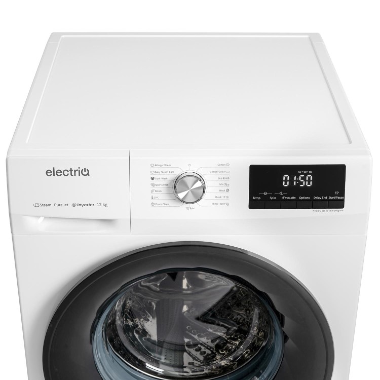 electriQ 12kg 1400rpm Washing Machine - White