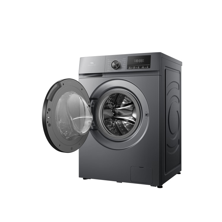 Refurbished TCL F Series FF1024SA0UK Freestanding 10KG 1400 Spin Washing Machine Graphite