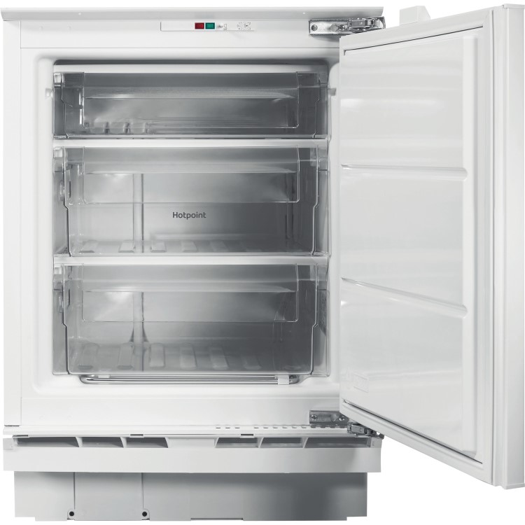 Refurbished Hotpoint HBUFZ011.UK Integrated 91 Litre Under Counter Low Frost Freezer