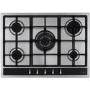 Refurbished CDA HG7351SS 70cm 5 burner Gas Hob with Wok Burner Stainless Steel