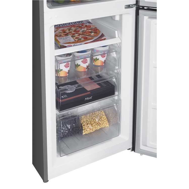 Hoover 259 Litre 60/40 Freestanding Fridge Freezer - Silver