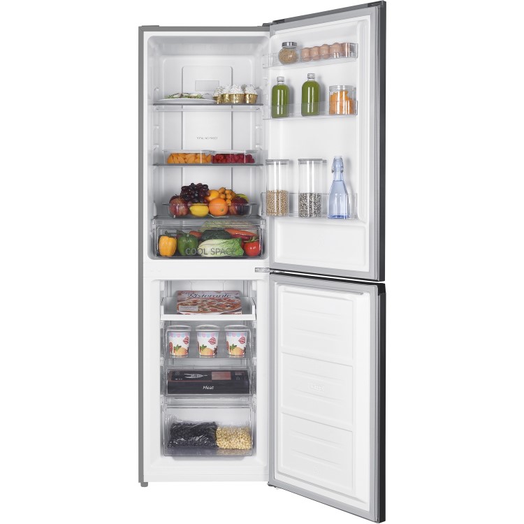 Hoover 259 Litre 60/40 Freestanding Fridge Freezer - Silver