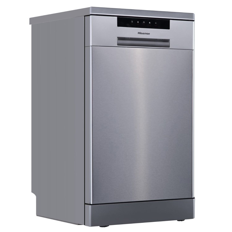 Hisense Freestanding Slimline Dishwasher - Half Load - Stainless Steel