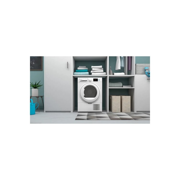 Refurbished Indesit I3D81WUK Freestanding Condenser 8KG Tumble Dryer White