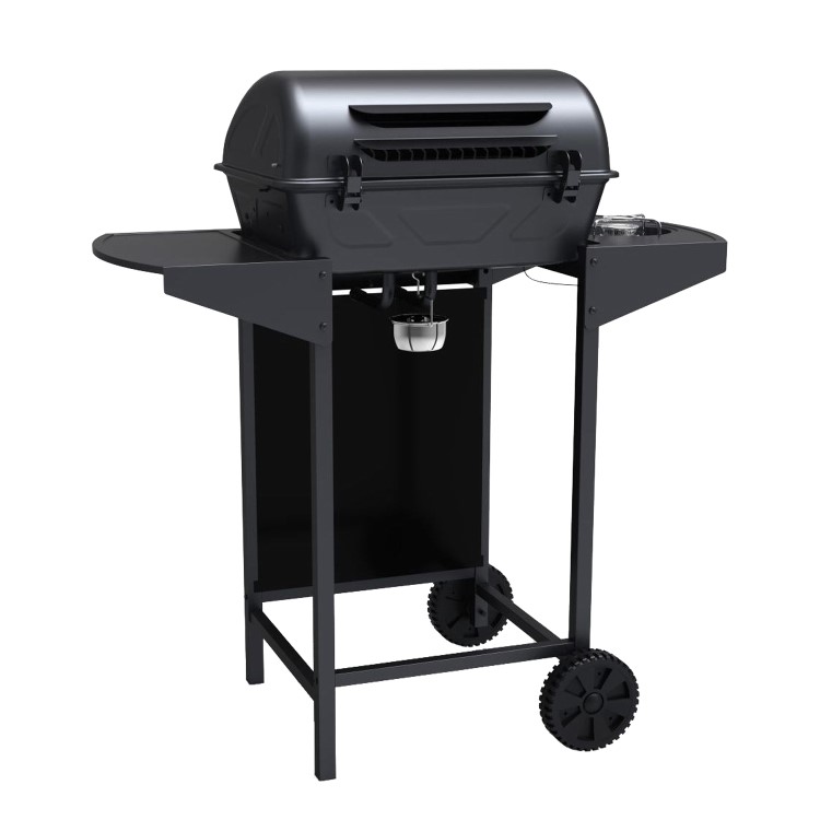 Boss Grill Louisiana - 2 Burner Gas BBQ Grill with Side Burner - Black