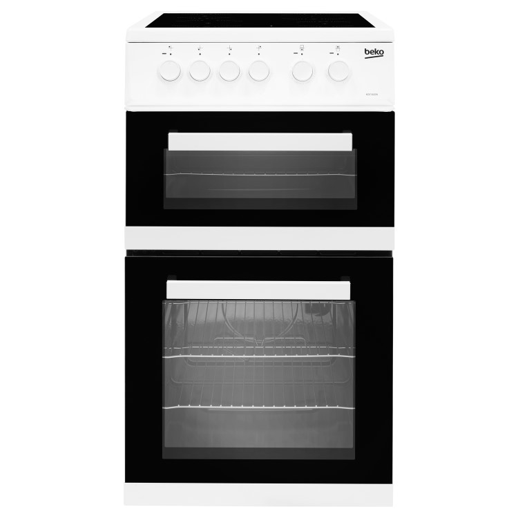 Beko 50cm Double Cavity Electric Cooker - White