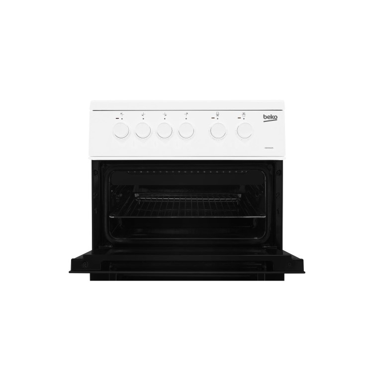 Beko 50cm Double Cavity Electric Cooker - White