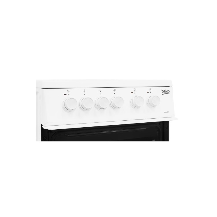 Beko 50cm Double Cavity Electric Cooker - White