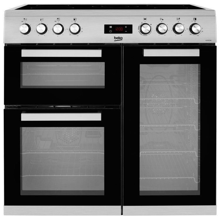 Beko 90cm Electric Range Cooker - Stainless Steel