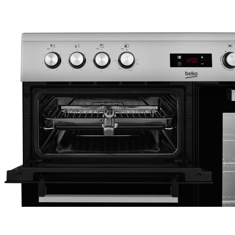 Beko 90cm Electric Range Cooker - Stainless Steel