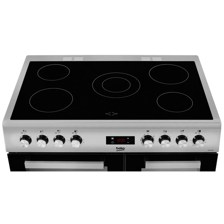 Beko 90cm Electric Range Cooker - Stainless Steel