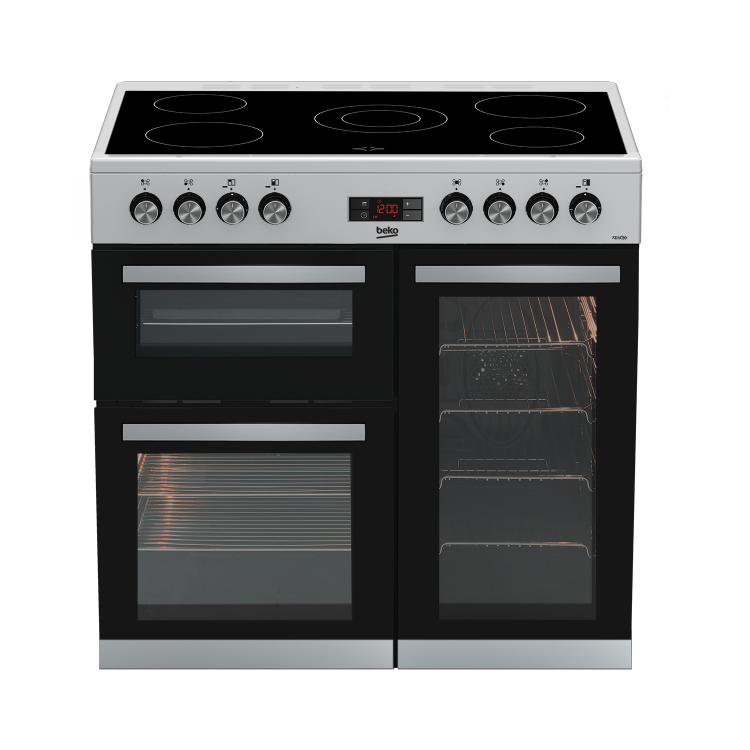 Beko 90cm Electric Range Cooker - Stainless Steel