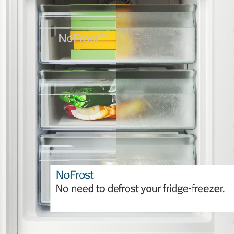 Refurbished Bosch Serie 4 KGN362WDFG Freestanding 321 Litre 60/40 Frost Free Fridge Freezer White