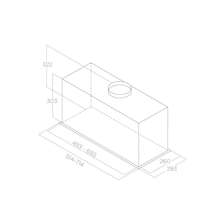 Elica Lane 72cm Canopy Cooker Hood - Stainless Steel