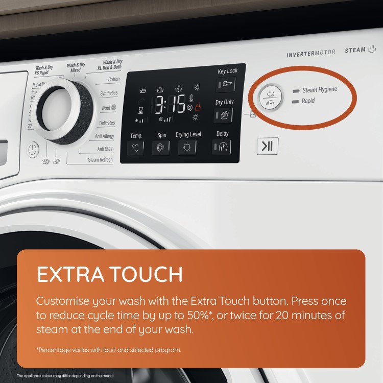 Hotpoint Futura 9kg Wash 6kg Dry 1400rpm Washer Dryer - White