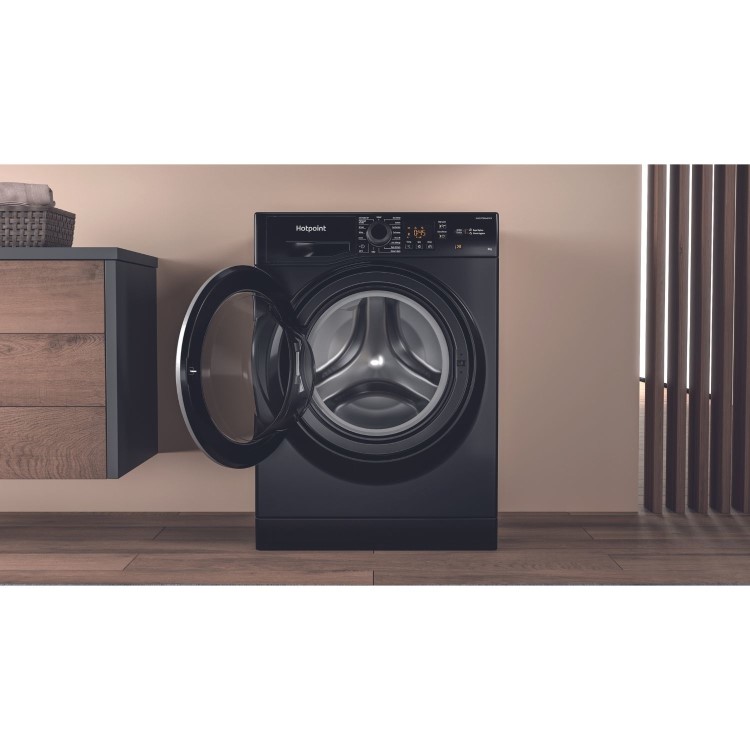 Hotpoint AntiStain 8kg 1400rpm Washing Machine - Black