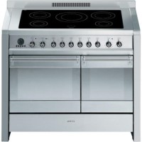 Smeg A2PYID-8 Opera Stainless Steel 100cm Electric Range Cooker with Induction Hob & Multifunction Pyrolytic Oven