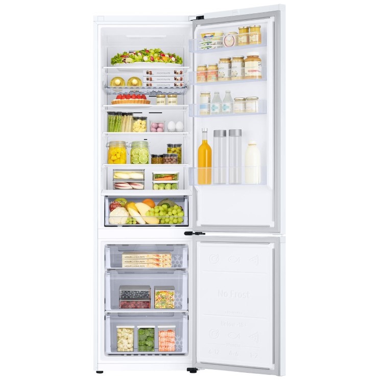 Refurbished Samsung Series 6 RB38C602EWW Freestanding 390 Litre 70/30 Frost Free Fridge Freezer White