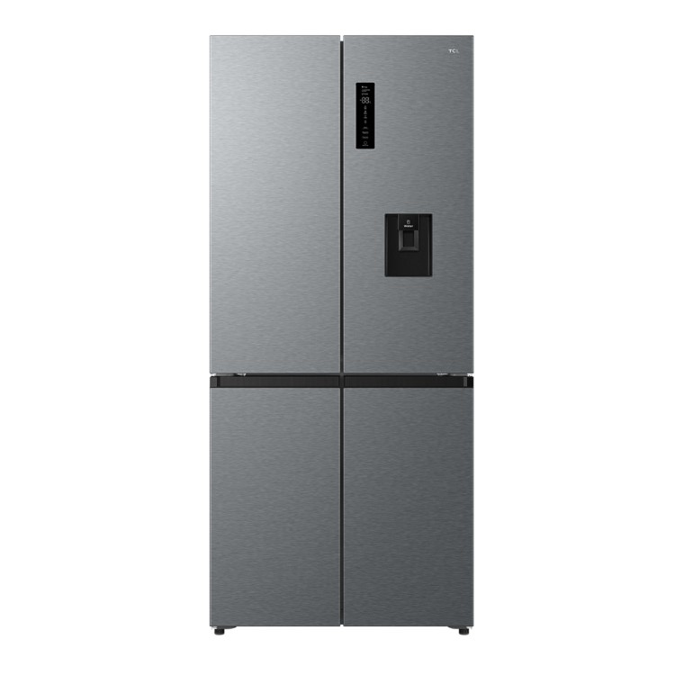 TCL 518 Litre Free Built-In Four Door American Fridge Freezer - Stainless Steel