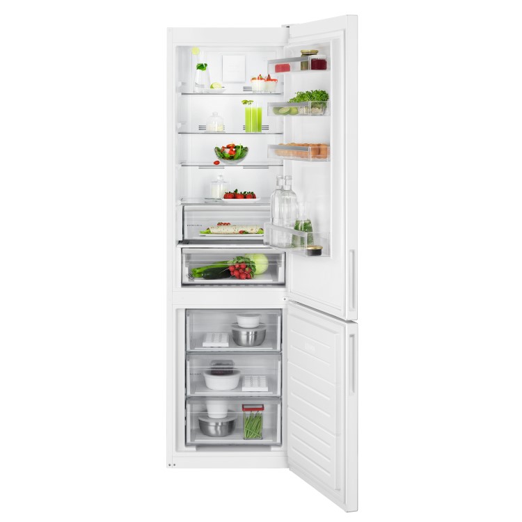 Refurbished AEG RCB636E3MW Freestanding 367 Litre 70/30 Frost Free Fridge Freezer White