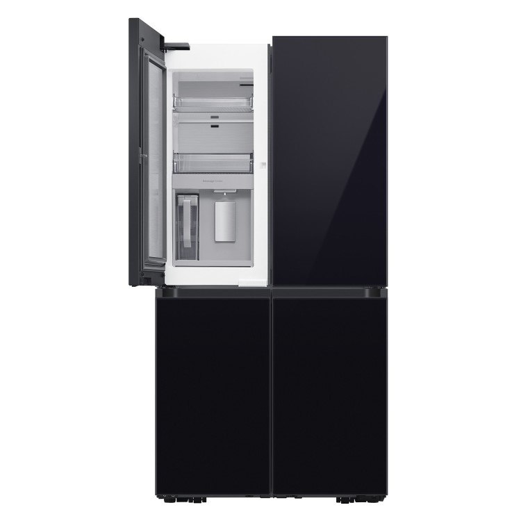 Samsung Bespoke 647 Litre Four Door American Fridge Freezer with Beverage Centre - Black