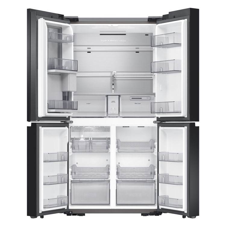 Refurbished Samsung Bespoke RF65A967622 647 Litre Frost Free American Fridge Freezer Black