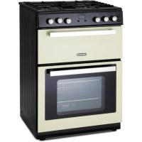 Montpellier RMC61GOC 60cm Mini Range Double Oven Gas Cooker in Cream