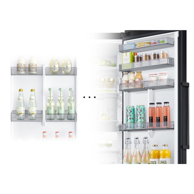 Samsung 382 Litre Tall Freestanding Larder Fridge - Black