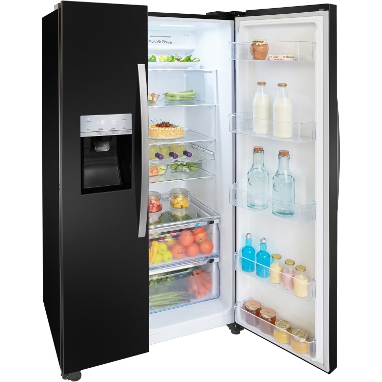 Refurbished Hisense RS694N4IBF Freestanding 562 Litre American Frost Free Fridge Freezer