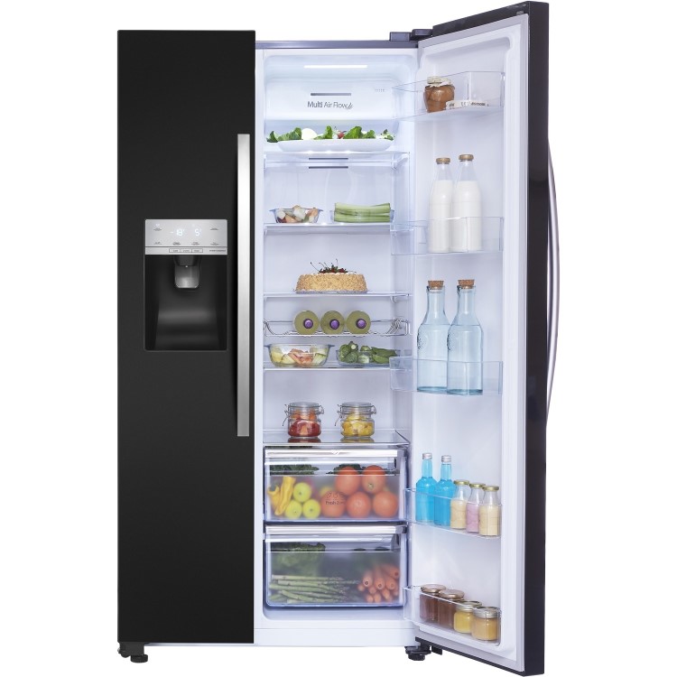 Refurbished Hisense RS694N4IBF Freestanding 562 Litre American Frost Free Fridge Freezer