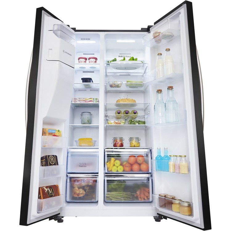 Refurbished Hisense RS694N4IBF Freestanding 562 Litre American Frost Free Fridge Freezer
