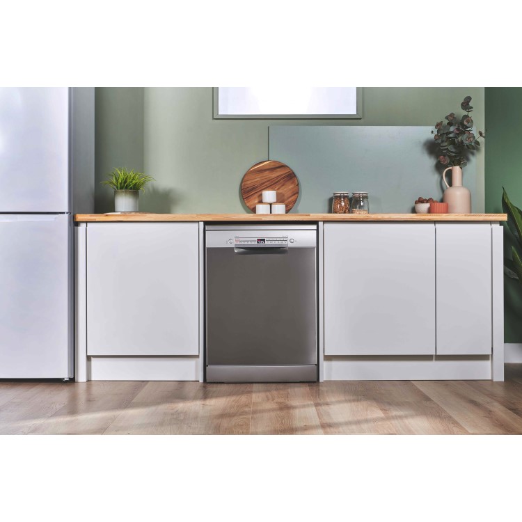 Bosch Series 2 Freestanding Dishwasher - Smart Wi-Fi, D-Rated, Stainless steel