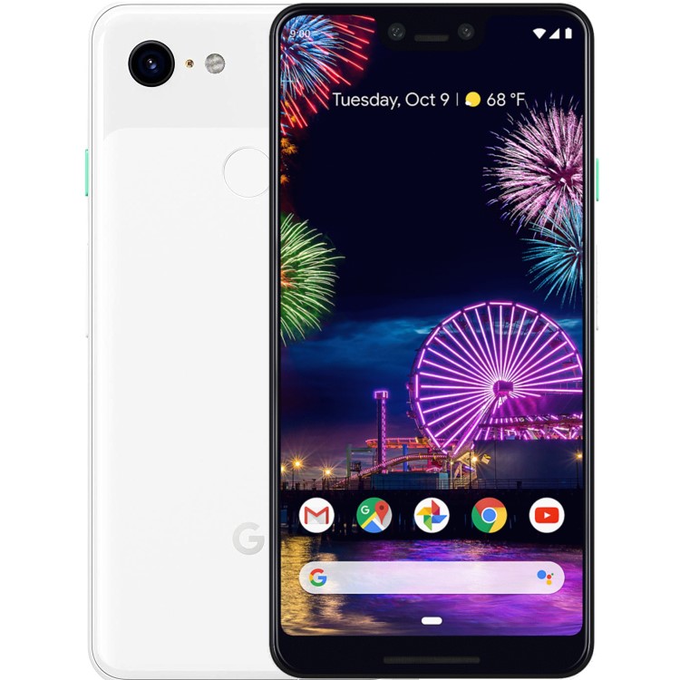 Refurbished Google Pixel 3 XL Clearly White 6.3" 64GB 4G Unlocked & SIM Fre Smartphone