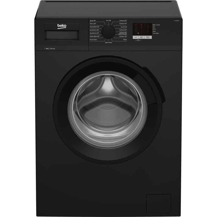 Beko WTL82051B 8kg 1200rpm Freestanding Washing Machine - Black