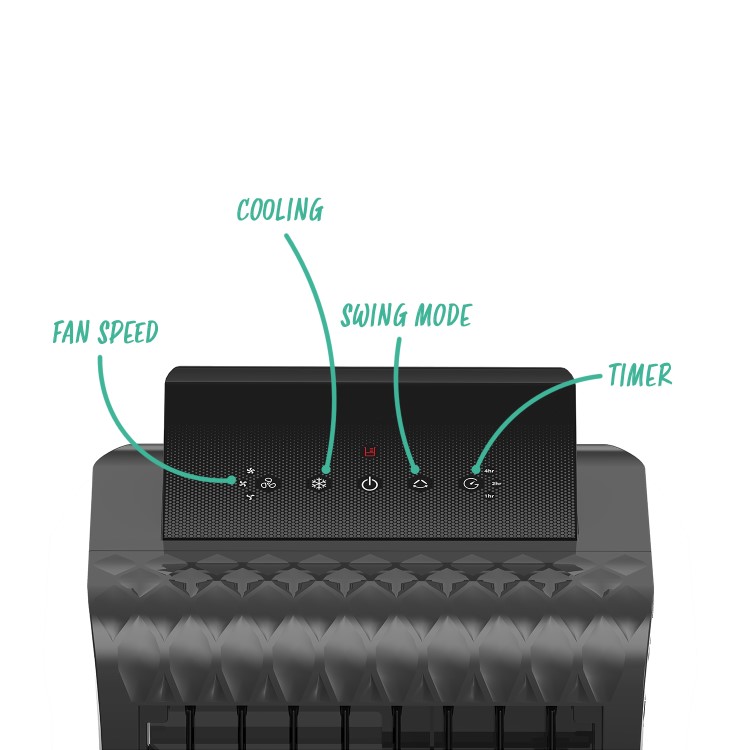 Refurbished electriQ AC150E 16L Portable Evaporative Air Cooler Air Purifier