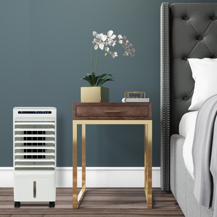 Refurbished electriQ Slimline 6L ECO Air Cooler with Built-In Air Purifier and Humidifier - 2 Free Ice Packs