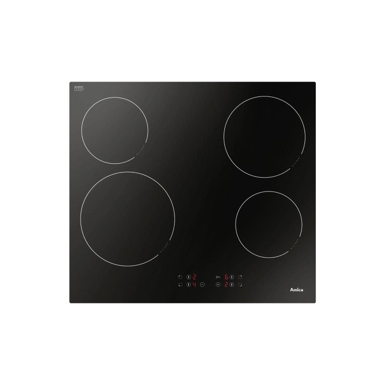 Refurbished Amica ACH6420FR 60cm 4 Zone Ceramic Hob Black