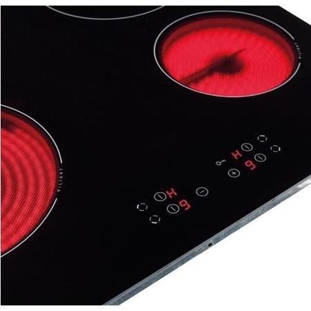 Refurbished Amica ACH6420FR 60cm 4 Zone Ceramic Hob Black