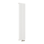 Eco Eleganza White Vertical Flat Designer Aluminium Radiator 1800x375mm Single Panel 2823 BTU