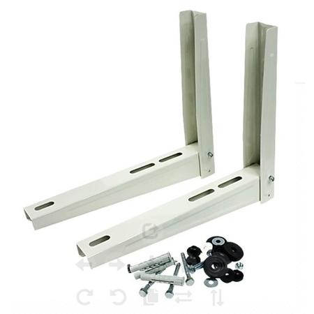 ACWALLBKTLP electriQ Air Conditioner outdoor unit Wall Mount Brackets - all models Up to 140kg - pre-assembled