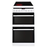 Amica 50cm Double Oven Electric Cooker - White