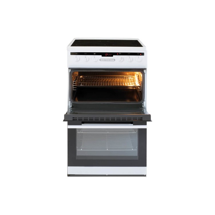 Amica 50cm Double Oven Electric Cooker - White