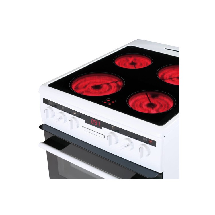 Amica 50cm Double Oven Electric Cooker - White