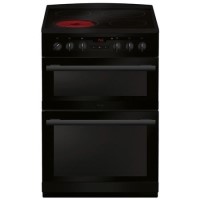 Amica 60cm Double Oven Electric Cooker - Black