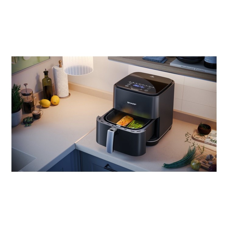 Sharp 5.5L Digital Air Fryer - Black